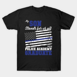 Proud of my Son Police Academy 2024 Graduation TShirt T-Shirt